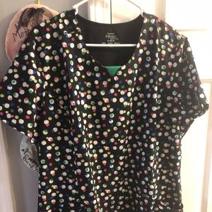 Infinity scrub top
